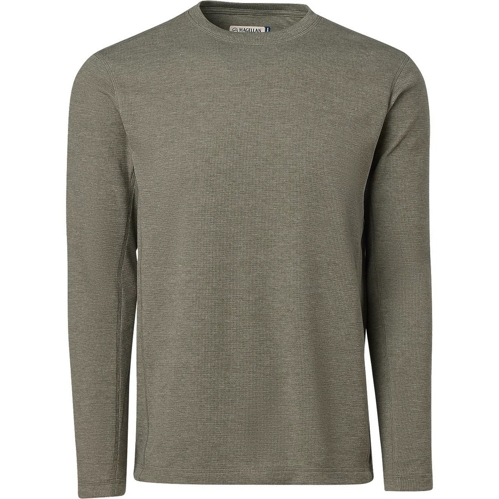 Magellan Outdoors Base Camp Thermal Heathered‎ Long Sleeve Men's Large  Green